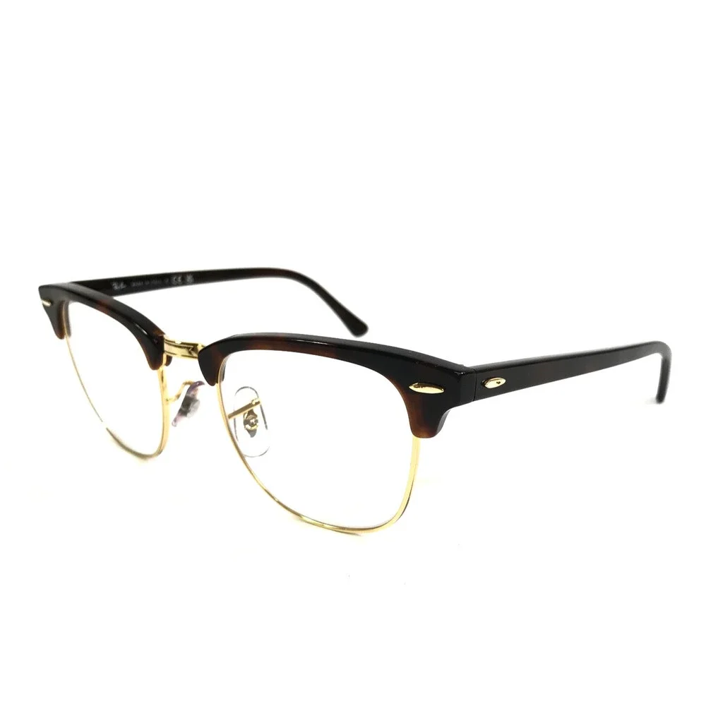 Ray-Ban Eyeglasses Frames RB3016 CLUBMASTER W0366 Tortoise On Gold 49-21-140
